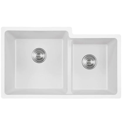 Harmon 32" Granite Composite Undermount Double Kitchen Sink