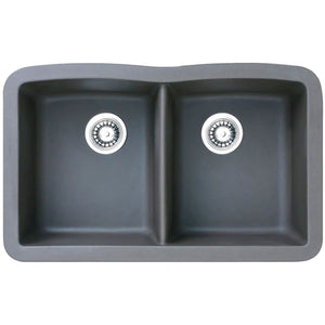 Enid 32" Granite Composite Undermount Double Kitchen Sink