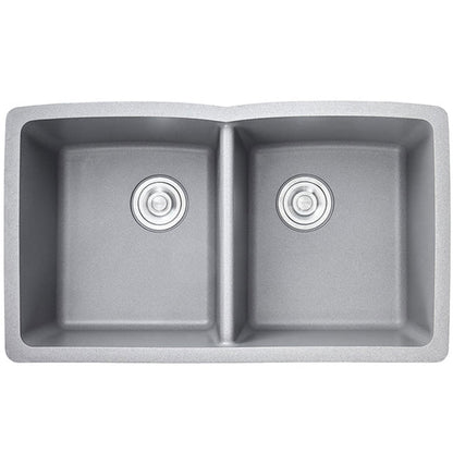 Enid 32" Granite Composite Undermount Double Kitchen Sink