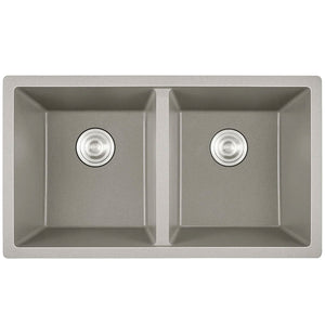 Everett 33" Granite Composite Undermount Double Kitchen Sink