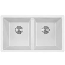 Load image into Gallery viewer, Everett 33&quot; Granite Composite Undermount Double Kitchen Sink
