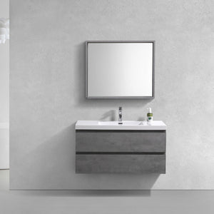 Bohemia Lina 42" Wall Mounted Vanity With Reinforced Acrylic Sink