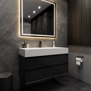 Max 42" Wall Mounted Vanity With Acrylic Sink