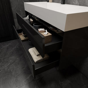 Max 48" Wall Mounted Vanity With Acrylic Sink