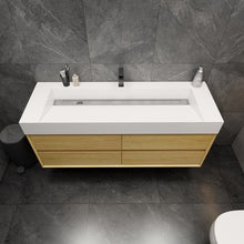 Load image into Gallery viewer, Max 60&quot; Wall Mounted Vanity With Acrylic Sink
