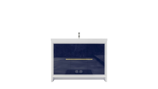 Dolce 48" Freestanding Vanity With Reinforced Acrylic Sink