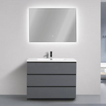 Angeles 48" Freestanding Bathroom Vanity with Acrylic Integrated Sink Top