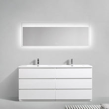 Load image into Gallery viewer, Angeles 72&quot; Freestanding Vanity With Double Reinforced Acrylic Sinks
