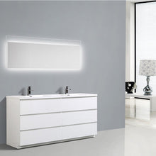 Load image into Gallery viewer, Angeles 72&quot; Freestanding Vanity With Double Reinforced Acrylic Sinks
