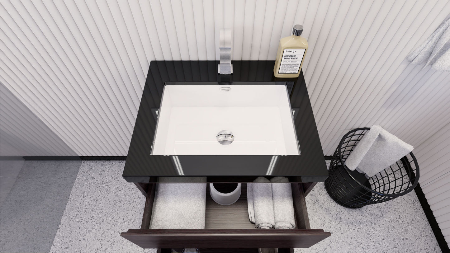 Stanley 24" Freestanding Vanity With Reinforced Acrylic Sink
