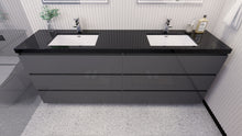 Load image into Gallery viewer, Stanley 84&quot; Freestanding Vanity With Reinforced Acrylic Sinks
