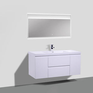 Bohemia Lina 48" Wall Mounted Vanity With Reinforced Acrylic Sink