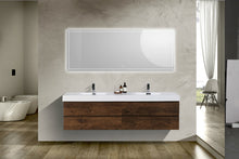 Load image into Gallery viewer, Fortune 80&quot; Wall Mounted Vanity With Double Reinforced Acrylic Sinks
