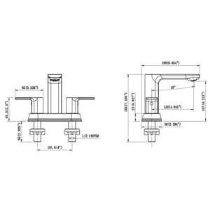 Marcella 4” Center-Set Lavatory Faucet