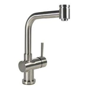 Fabio Pull-Out Kitchen Faucet - Metal Sprayer - Brushed Nickel
