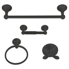 Load image into Gallery viewer, 4-Piece Bathroom Hardware Accessory Set With 24&quot; Towel Bar
