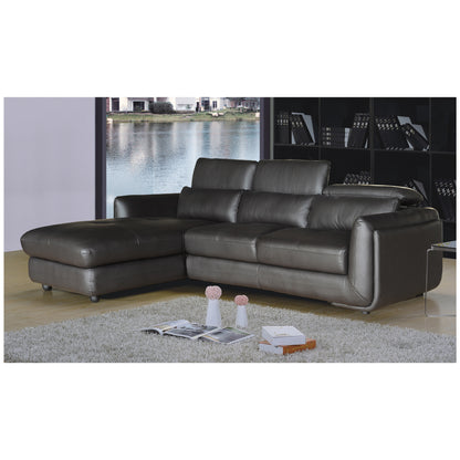 Ron Modern 2-Piece Sofa And Chaise Sectional Sofa