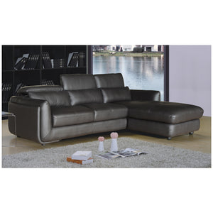 Ron Modern 2-Piece Sofa And Chaise Sectional Sofa