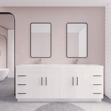 Load image into Gallery viewer, Elsa 84&quot; Freestanding Vanity With Reinforced Acrylic Sink
