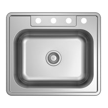 Load image into Gallery viewer, Joan 25&quot; Stainless Steel Top Mount Kitchen Sink
