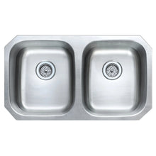 Load image into Gallery viewer, Jennings 33&quot; Stainless Steel Undermount Double Kitchen Sink

