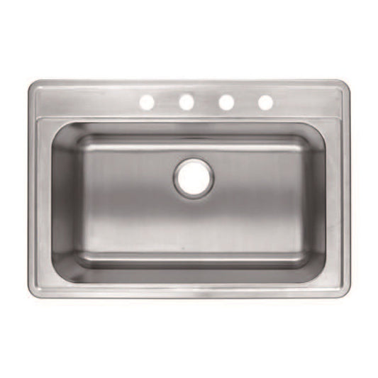 Lester 33" Stainless Steel Top Mount Kitchen Sink