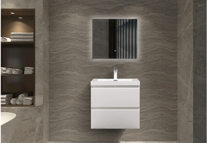 Angel 24" Wall Mounted Modern Bathroom Vanity With Reinforced Acrylic Sink
