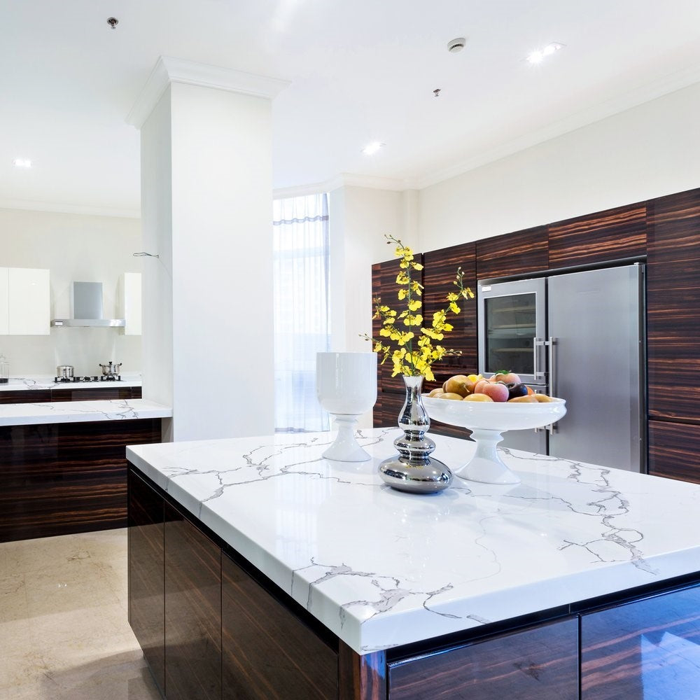 Statuario Venato Quartz Slab