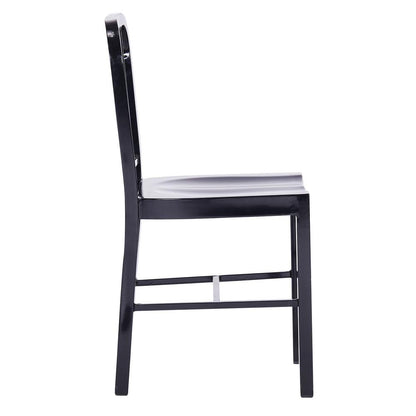 D-009 Metal Dining Chair With Back 2 Piece