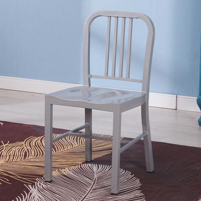 D-009 Metal Dining Chair With Back 2 Piece