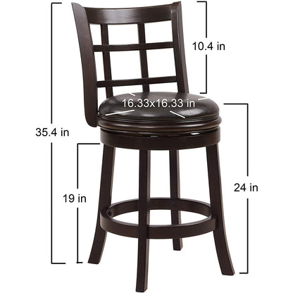ACBS35 Wood Swivel Barstool 1 Per Box