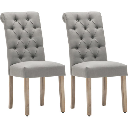 D-006 Tufted Dining Chair Set 2 Per Box
