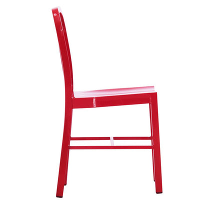 D-009 Metal Dining Chair With Back 2 Piece