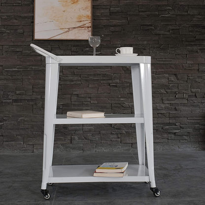 Harold Industrial Metal Serving Cart