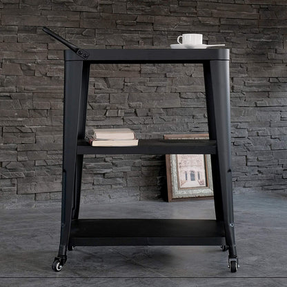 Harold Industrial Metal Serving Cart