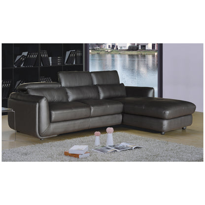 Ron Modern 2-Piece Sofa And Chaise Sectional Sofa