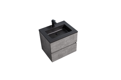 EDI 24" Wall Mounted Bathroom Vanity with Reinforced Acrylic Integrated Sink Top