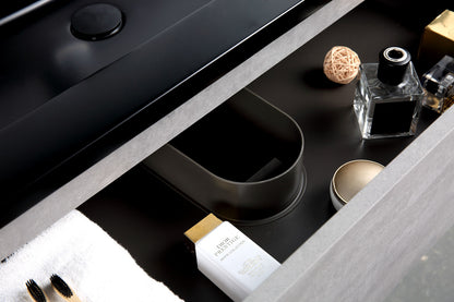 EDI 36" Wall Mounted Bathroom Vanity with Reinforced Acrylic Integrated Sink Top