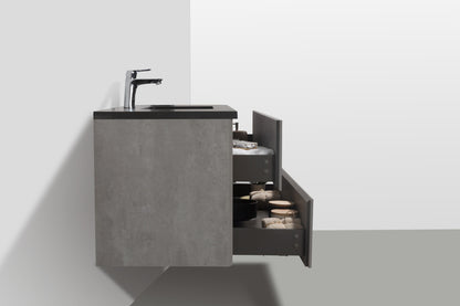 EDI 48" Wall Mounted Bathroom Vanity with Reinforced Acrylic Integrated Sink Top