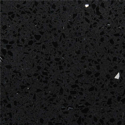 ES-Black Sparkle Quartz Slab
