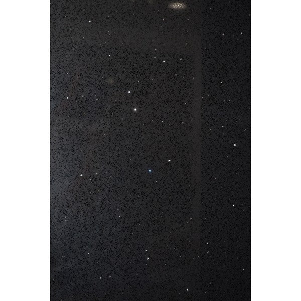 ES-Black Sparkle Quartz Slab