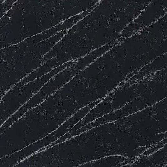 ES-Thunder Black Quartz Slab