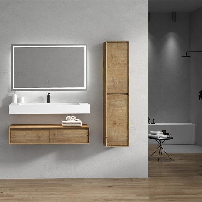 Alysa 48" Wall Mounted Bathroom Vanity with Reinforced Acrylic Integrated Sink Top