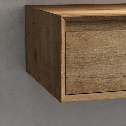 Alysa 72" Wall Mounted Bathroom Vanity with Reinforced Acrylic Integrated Sink Top