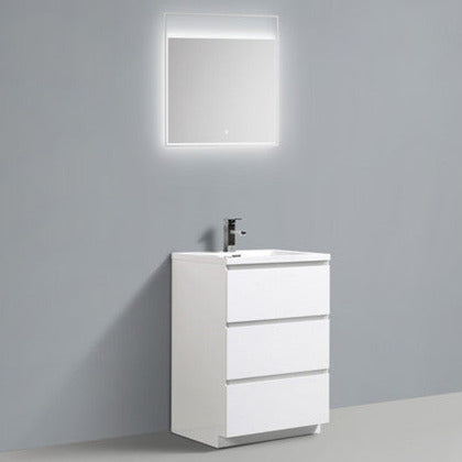 Angeles 24" Freestanding Bathroom Vanity with Reinforced Acrylic Integrated Sink Top