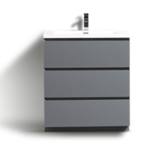 Angeles 24" Freestanding Bathroom Vanity with Reinforced Acrylic Integrated Sink Top