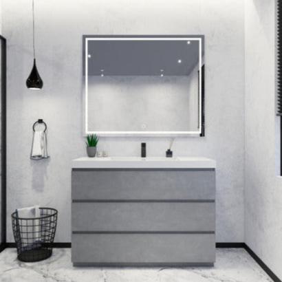 Angeles 42" Freestanding Bathroom Vanity with Reinforced Acrylic Integrated Sink Top
