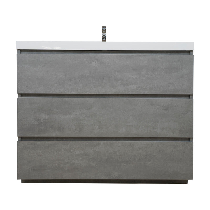 Angeles 42" Freestanding Bathroom Vanity with Reinforced Acrylic Integrated Sink Top