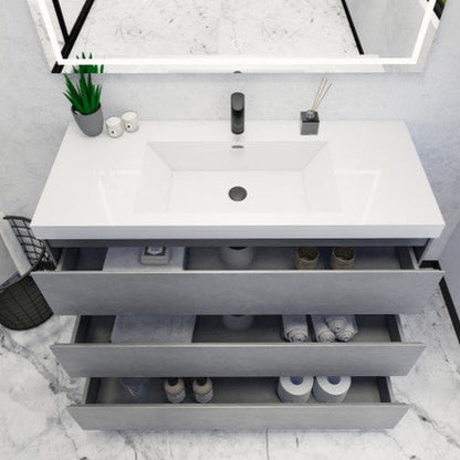 Angeles 42" Freestanding Bathroom Vanity with Reinforced Acrylic Integrated Sink Top