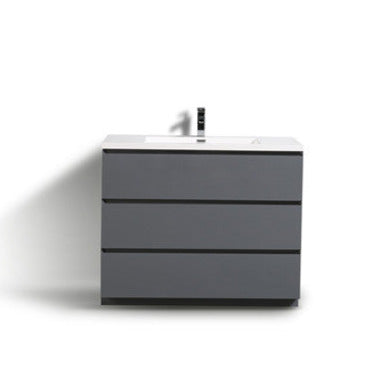 Angeles 48" Freestanding Bathroom Vanity with Reinforced Acrylic Integrated Sink Top